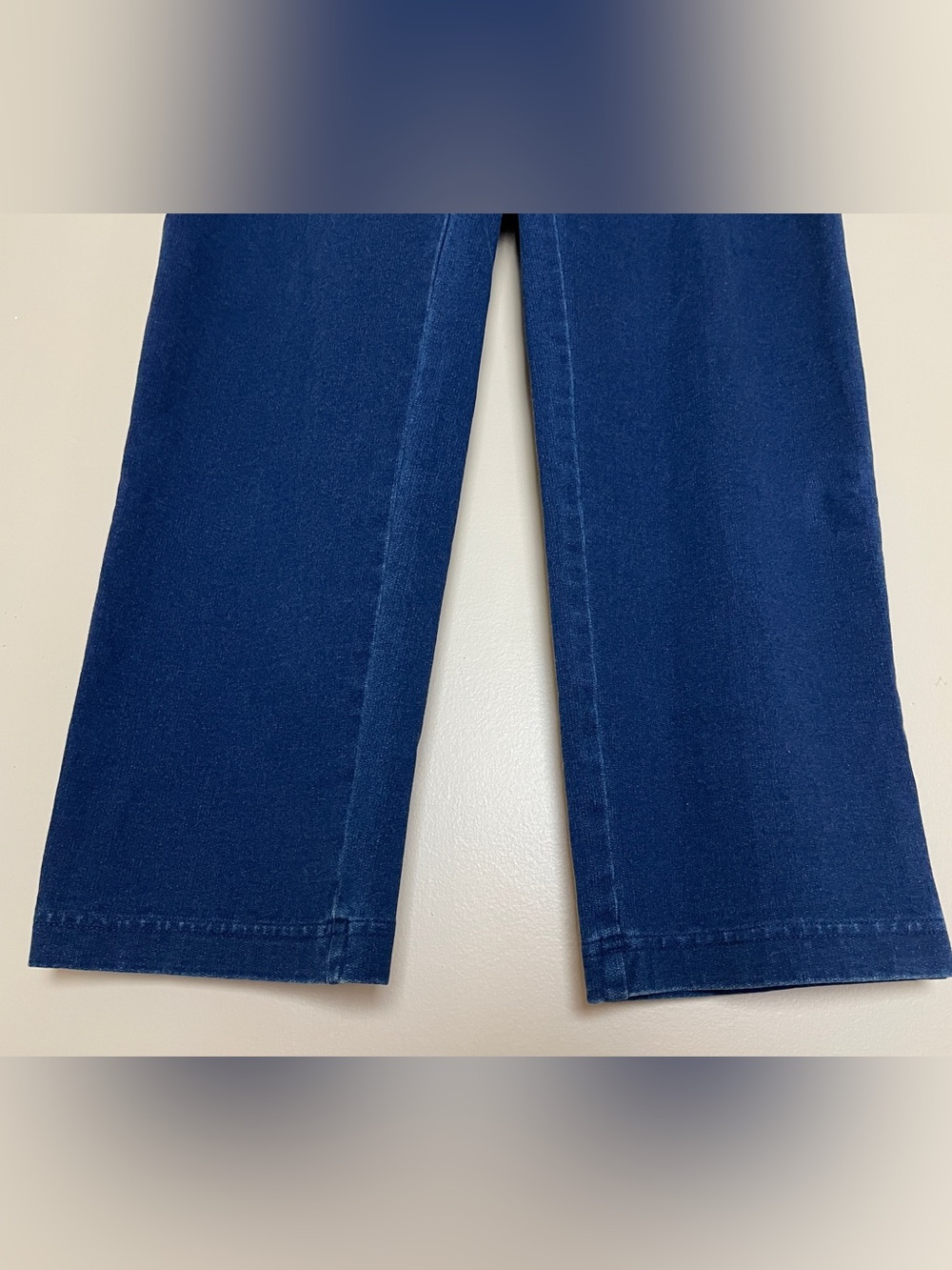 J. Jill Pure Jill Indigo Pants Women's Large Slim Leg Stretch Casual Pull on - Picture 7 of 10